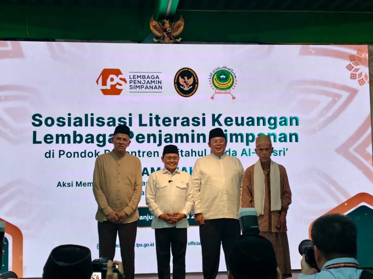 Cegah Judol, Pinjol, dan Skimming di Kalangan Santri, Kemenko PM dan LPS Laksanakan Peningkatan Literasi Keuangan di Pondok Pesantren Miftahul Huda Al Musri, Cianjur