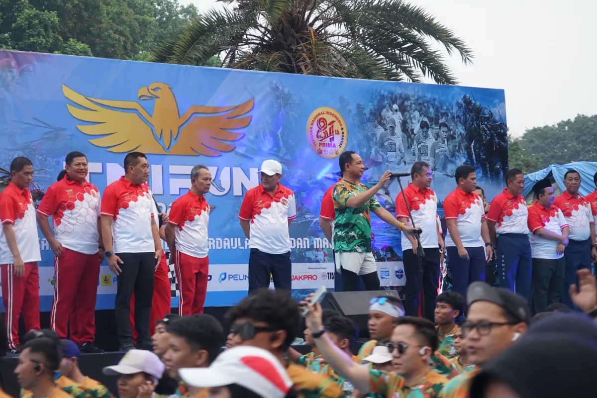 Panglima TNI Lepas TNI Run HUT Ke-81 TNI, 15.965 Peserta Ramaikan Monas